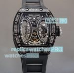 Swiss Richard Mille RM53-01 Tourbillon Pablo Mac Donough Watch Black Case